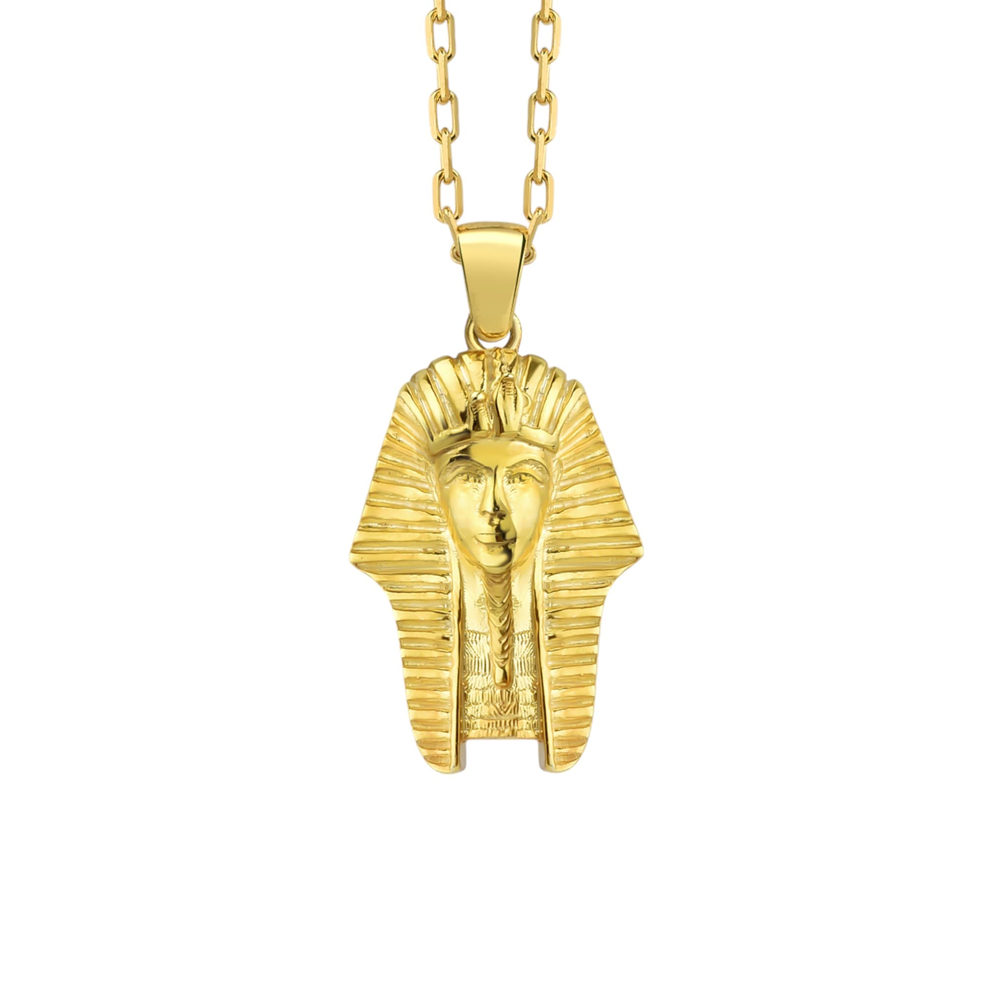 Pharaoh Charm 925k Silver Necklace for Best Friend Gift
